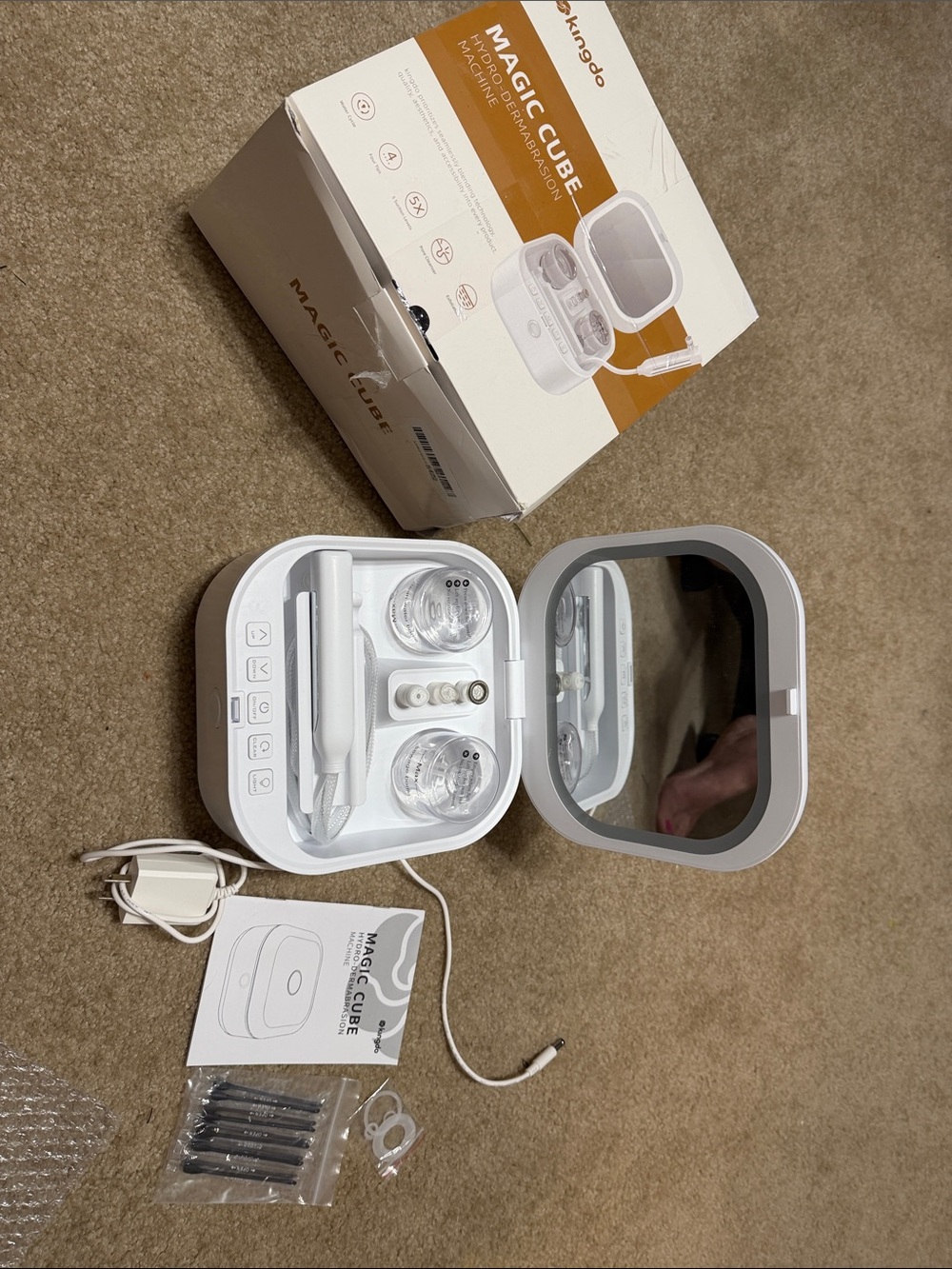 Facial Steamer & Beauty Organizer - White